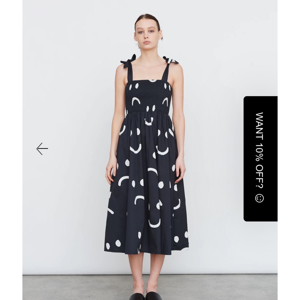 🙂 Lazy Oaf Happy Sad Tie Shoulder Dress 🙁